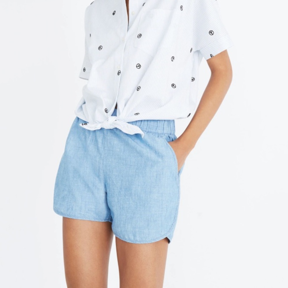 Madewell Light Blue Chambray Women’s Shorts